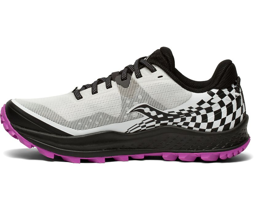 Women's Saucony Peregrine 11 Trail Running Shoes Silver / Purple | Singapore 234MQZA